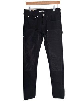 NWT Helmut Lang Black Masch Lo Utility Jeans 28